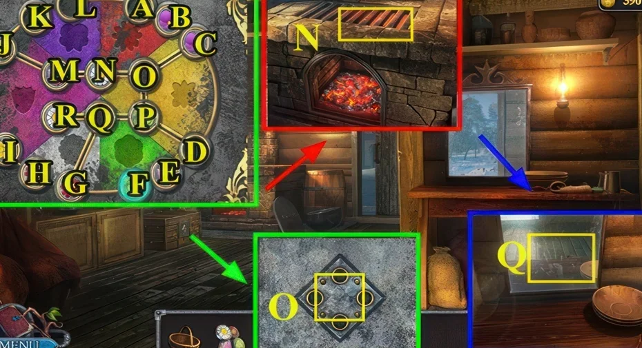 Legendary Tales 3, chapter 2: Chip connection puzzle — scene and mechanism