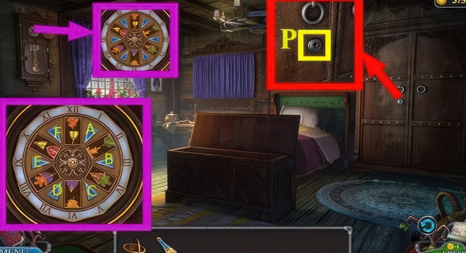 Legendary Tales 3, chapter 2: Key lock puzzle — scene and mechanism