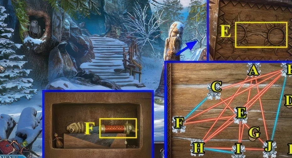 Legendary Tales 3, chapter 2: Rune lock puzzle — scene and mechanism