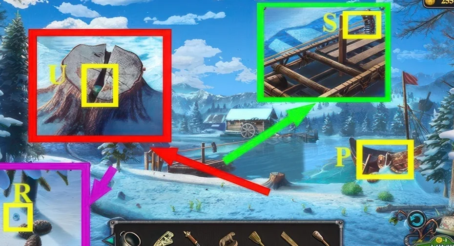 Legendary Tales 3, chapter 2: Puzzle that yields the hammer — scene and mechanism