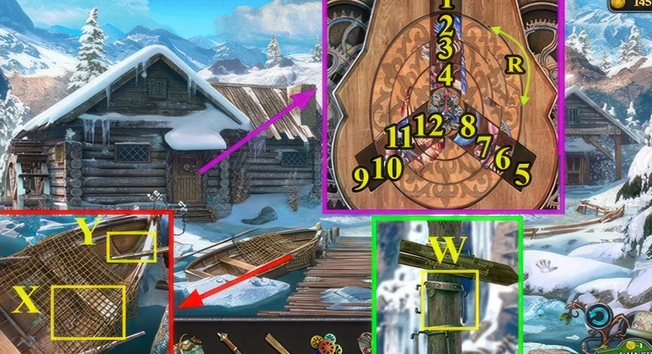 Legendary Tales 3, chapter 2: Signs rail puzzle — scene and mechanism