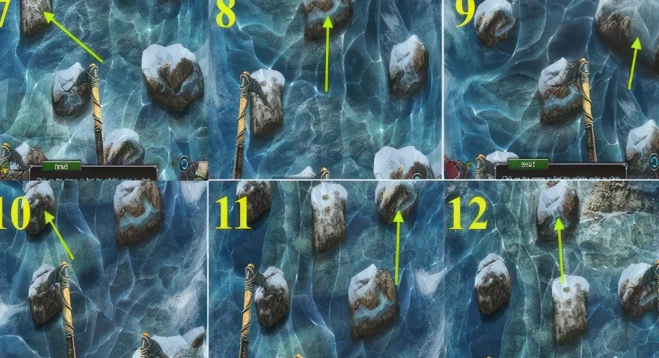 Legendary Tales 3, chapter 2: Ice pick puzzle — puzzle diagram