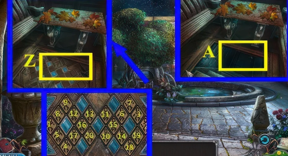 Legendary Tales 3, chapter 4: Plank bridge puzzle — scene and mechanism