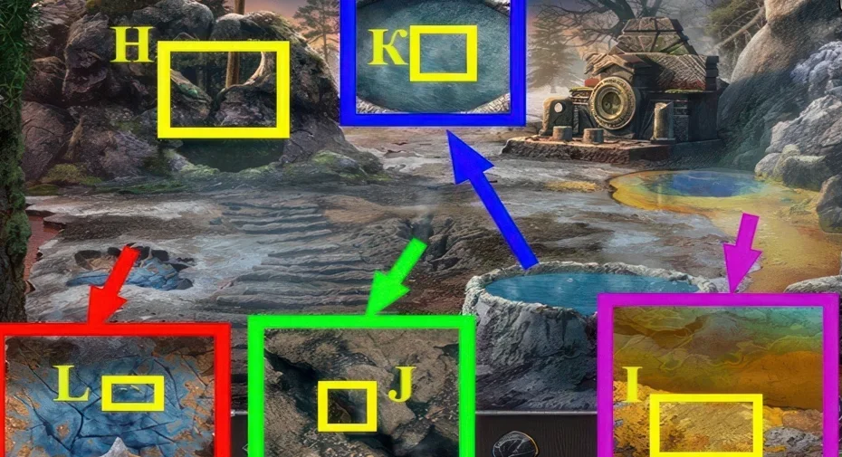 Legendary Tales 3, chapter 4: Puzzle that yields the garden hoe — scene and mechanism
