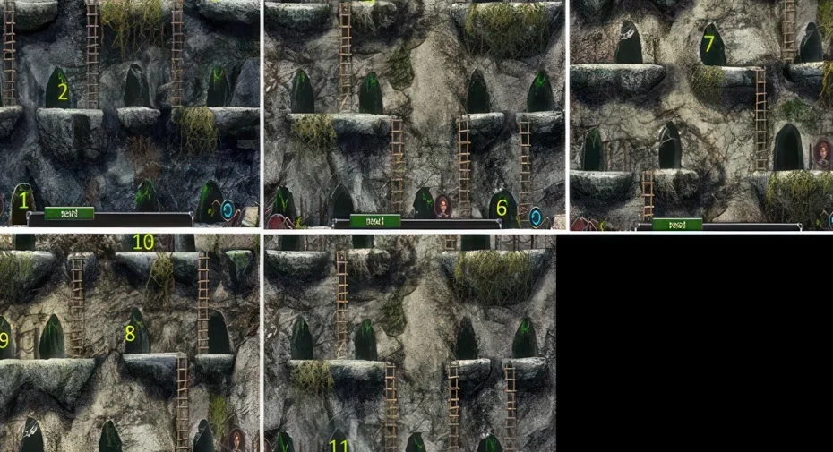Legendary Tales 3, chapter 4: Lit lantern puzzle — puzzle diagram