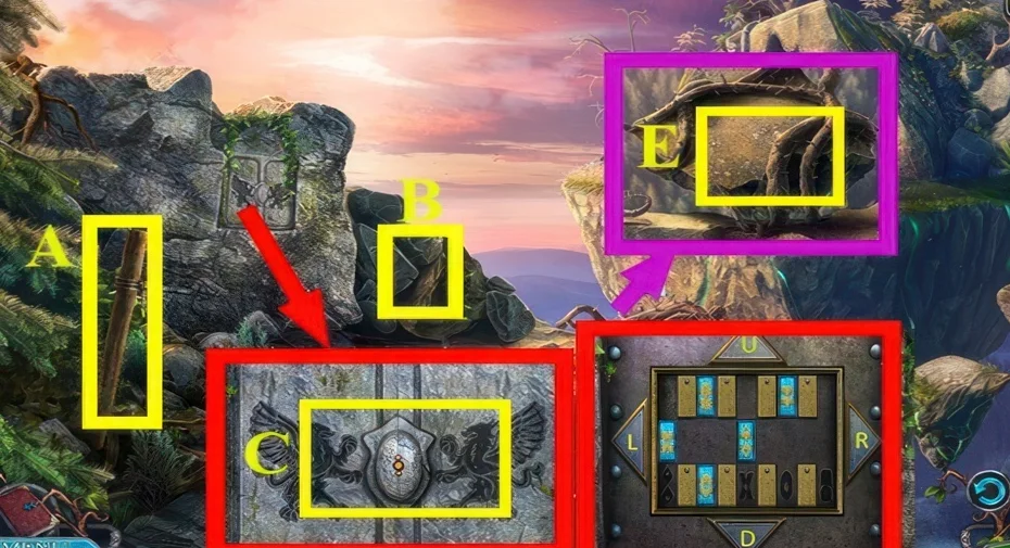 Legendary Tales 3, chapter 4: Griffin figurine puzzle — scene and mechanism