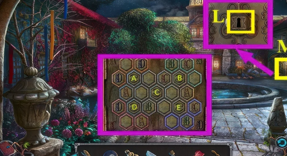 Legendary Tales 3, chapter 4: School key puzzle — scene and mechanism