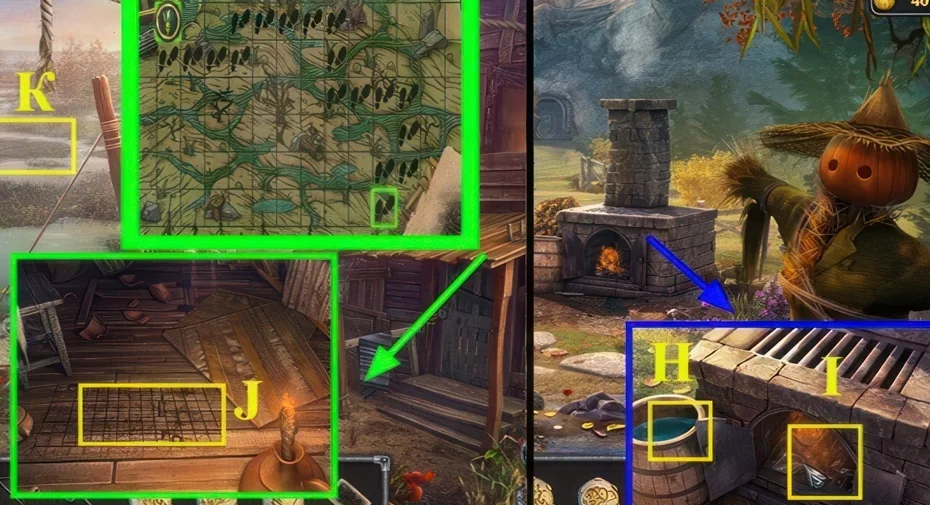 Legendary Tales 3, chapter 5: Map puzzle — scene and mechanism