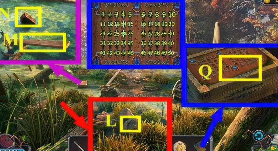 Legendary Tales 3, chapter 5: Key puzzle — scene and mechanism