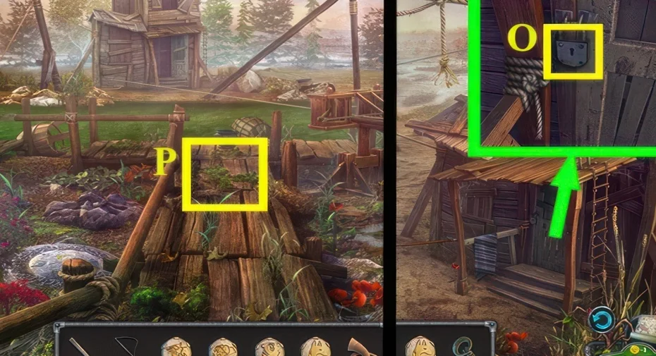 Legendary Tales 3, chapter 5: Horn puzzle — scene and mechanism
