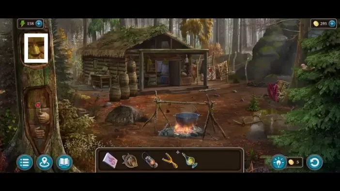 Legendary Tales 4, chapter 2: Tree Face Puzzle — scene and mechanism