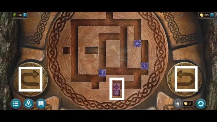 Legendary Tales 4, chapter 2: Tree Face Puzzle — puzzle diagram