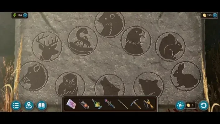 Legendary Tales 4, chapter 2: Animal Figures Puzzle — scene and mechanism