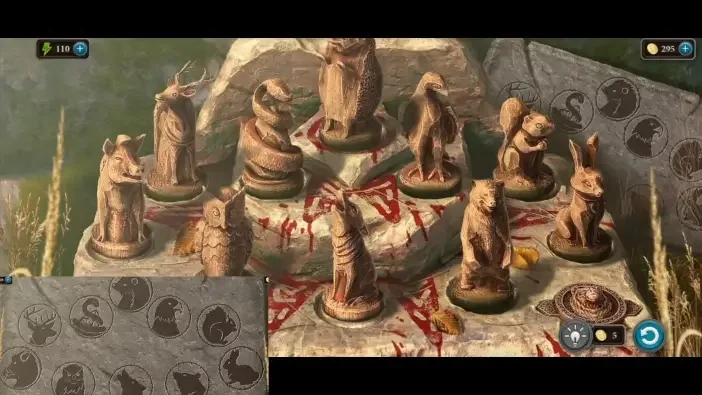 Legendary Tales 4, chapter 2: Animal Figures Puzzle — puzzle diagram