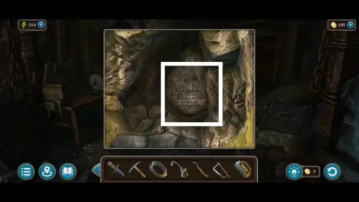 Legendary Tales 4, chapter 2: Cave Puzzle — scene and mechanism