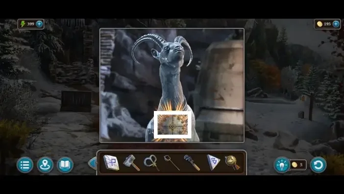 Legendary Tales 4, chapter 2: Goat Puzzle — scene and mechanism