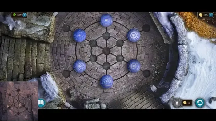 Legendary Tales 4, chapter 2: Rune Spheres Puzzle — puzzle diagram