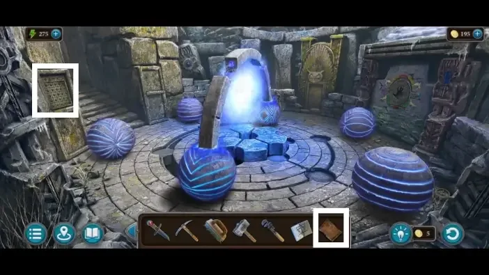 Legendary Tales 4, chapter 2: Mathematical Symbols Puzzle — scene and mechanism