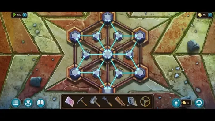 Legendary Tales 4, chapter 2: Tower Floor Puzzle — puzzle diagram