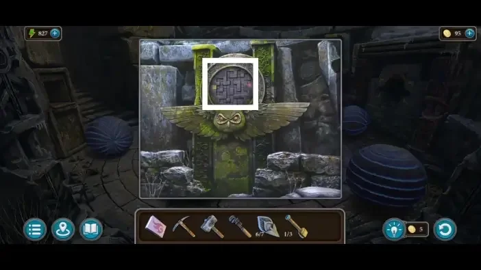 Legendary Tales 4, chapter 2: Owl Mask Puzzle — scene and mechanism