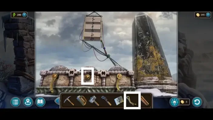 Legendary Tales 4, chapter 2: Runes Puzzle — scene and mechanism