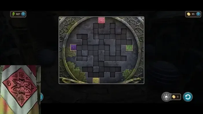 Legendary Tales 4, chapter 2: Owl Mask Puzzle — puzzle diagram