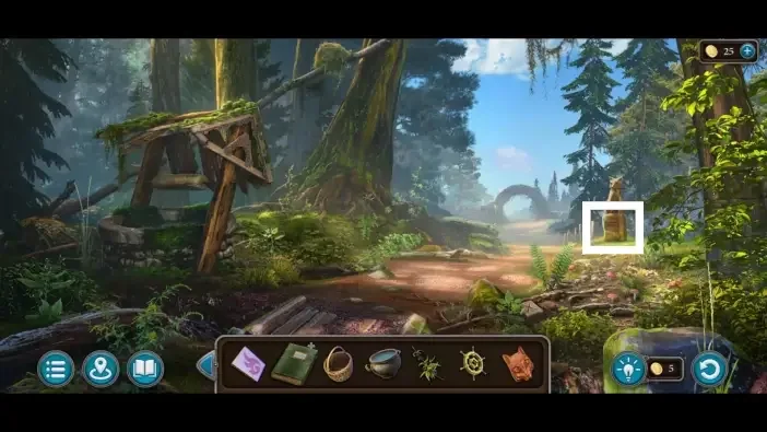 Legendary Tales 5, chapter 2: Fox Statue Puzzle — scene and mechanism