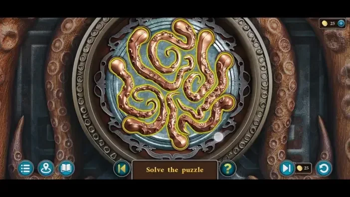 Legendary Tales 5, chapter 2: Octopus Tentacle Puzzle — puzzle diagram
