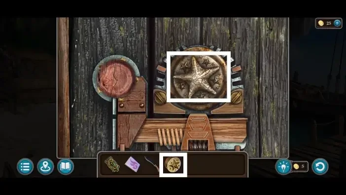 Legendary Tales 5, chapter 2: Beach Door Symbol Puzzle — scene and mechanism