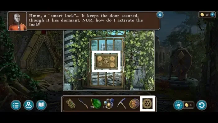 Legendary Tales 5, chapter 2: Southern Square Gate Puzzle — scene and mechanism