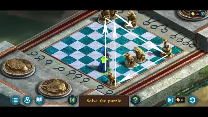 Legendary Tales 5, chapter 2: Medallions Puzzle — puzzle diagram