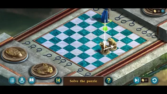Legendary Tales 5, chapter 2: Medallions Puzzle — puzzle diagram