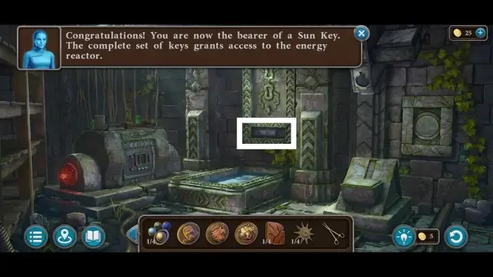 Legendary Tales 5, chapter 2: Workshop Safe Puzzle — scene and mechanism