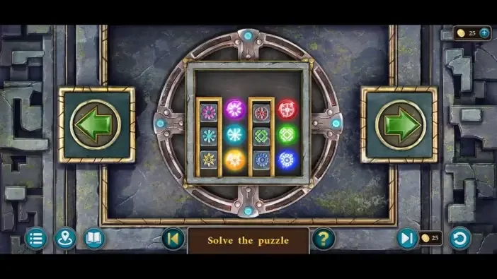 Legendary Tales 5, chapter 2: Sun Key Door Puzzle — puzzle diagram