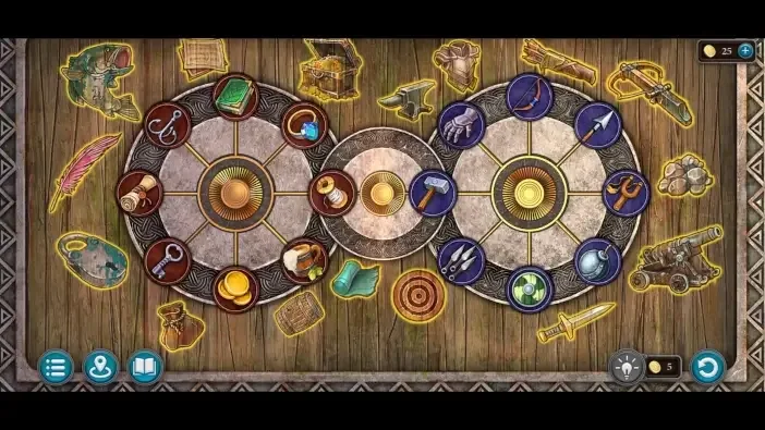 Legendary Tales 5, chapter 3: Armory gate puzzle — puzzle diagram
