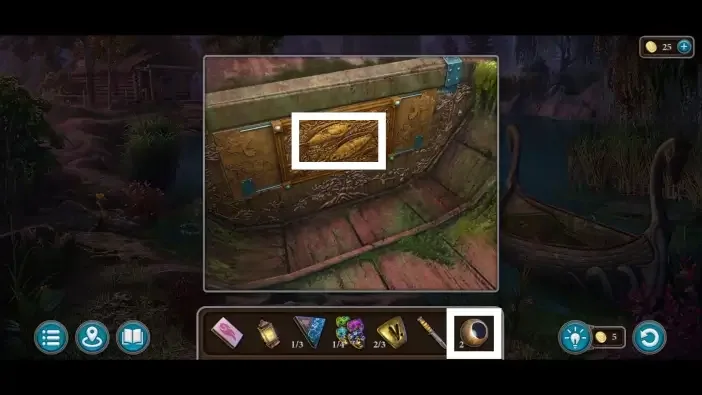 Legendary Tales 5, chapter 3: Boat chest fly puzzle — scene and mechanism