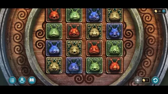 Legendary Tales 5, chapter 3: Snail statue rune puzzle — puzzle diagram