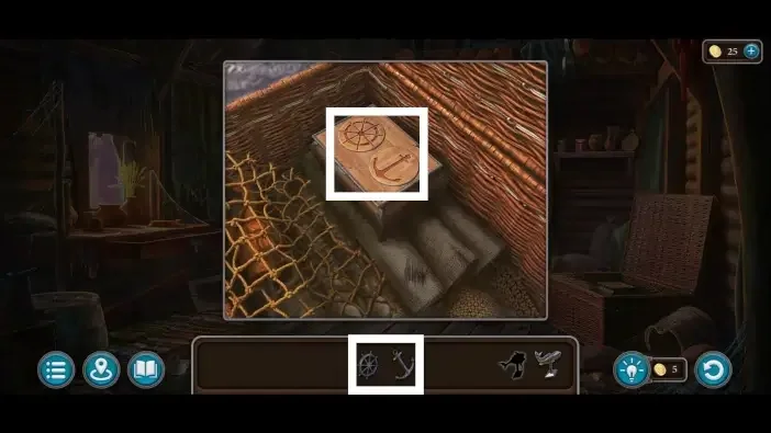 Legendary Tales 5, chapter 3: Hut arrow box puzzle — scene and mechanism