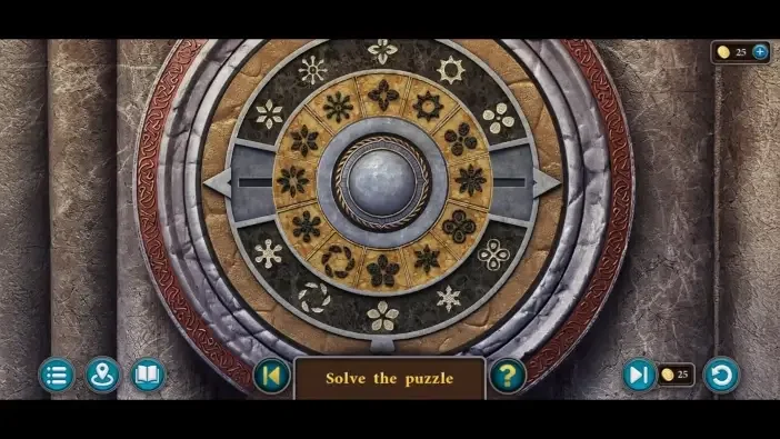 Legendary Tales 5, chapter 3: Castle shield hammer puzzle — puzzle diagram