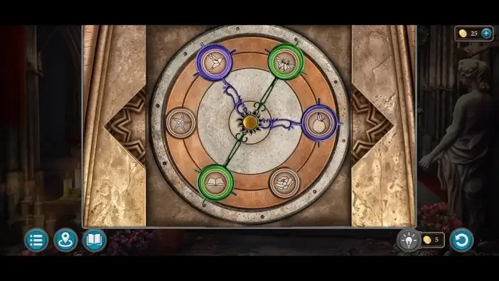 Legendary Tales 5, chapter 3: Window pattern wall puzzle — puzzle diagram