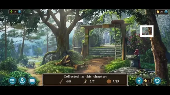 Legendary Tales 4, chapter 1: Fang 3 — Fortress entrance, Right-hand tree