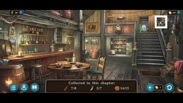 Legendary Tales 4, chapter 1: Fang 6 — Tavern, Boar’s tusk on the right wall