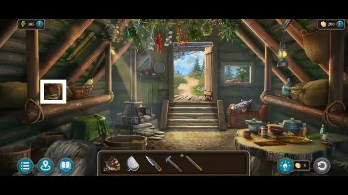 Legendary Tales 4, chapter 1: Morphing Object 1 — Wooden hut, Left side