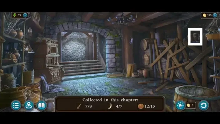 Legendary Tales 4, chapter 1: Morphing Object 13 — Fortress basement, Bucket or barrel on the right