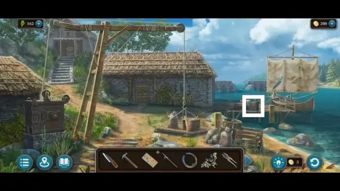 Legendary Tales 4, chapter 1: Morphing Object 3 — Boat workshop, Box beside the boat