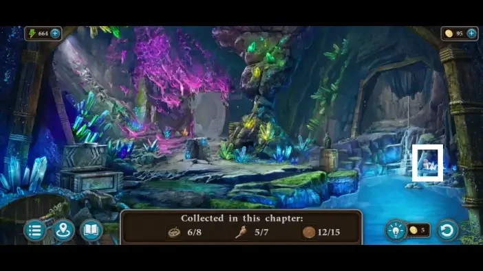 Legendary Tales 4, chapter 2: Bird 6 — Crystal cave, Beside the lake