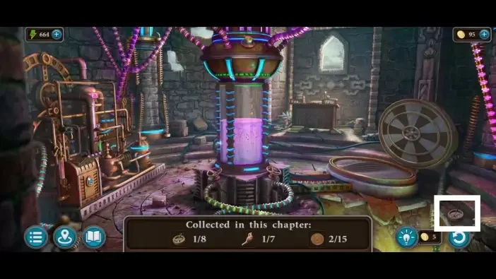 Legendary Tales 4, chapter 2: Compass 2 — Oracle’s laboratory, Ground on the right