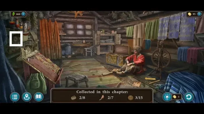 Legendary Tales 4, chapter 2: Compass 3 — Hermit’s cabin, Left shelf