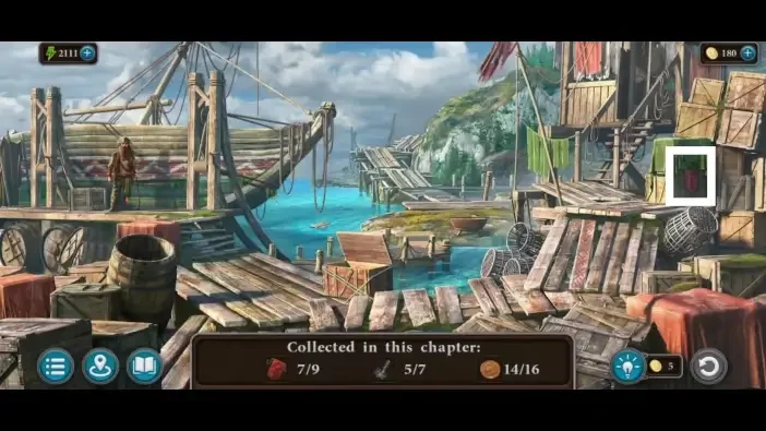 Legendary Tales 4, chapter 3: Flag 8 — Dock, Boxes on the right