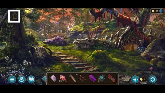 Legendary Tales 5, chapter 1: Morphing Object 8 — Forest, Birdhouse in the upper-left tree